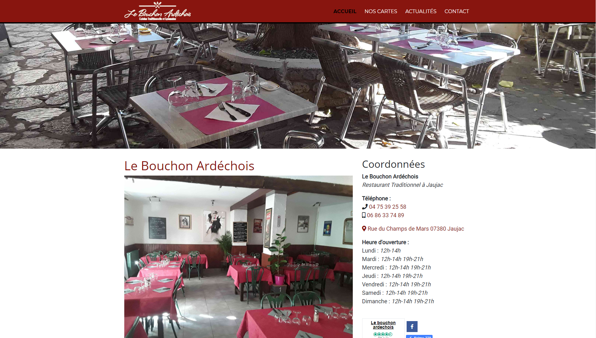 Photo du site Le Bouchon Ardéchois